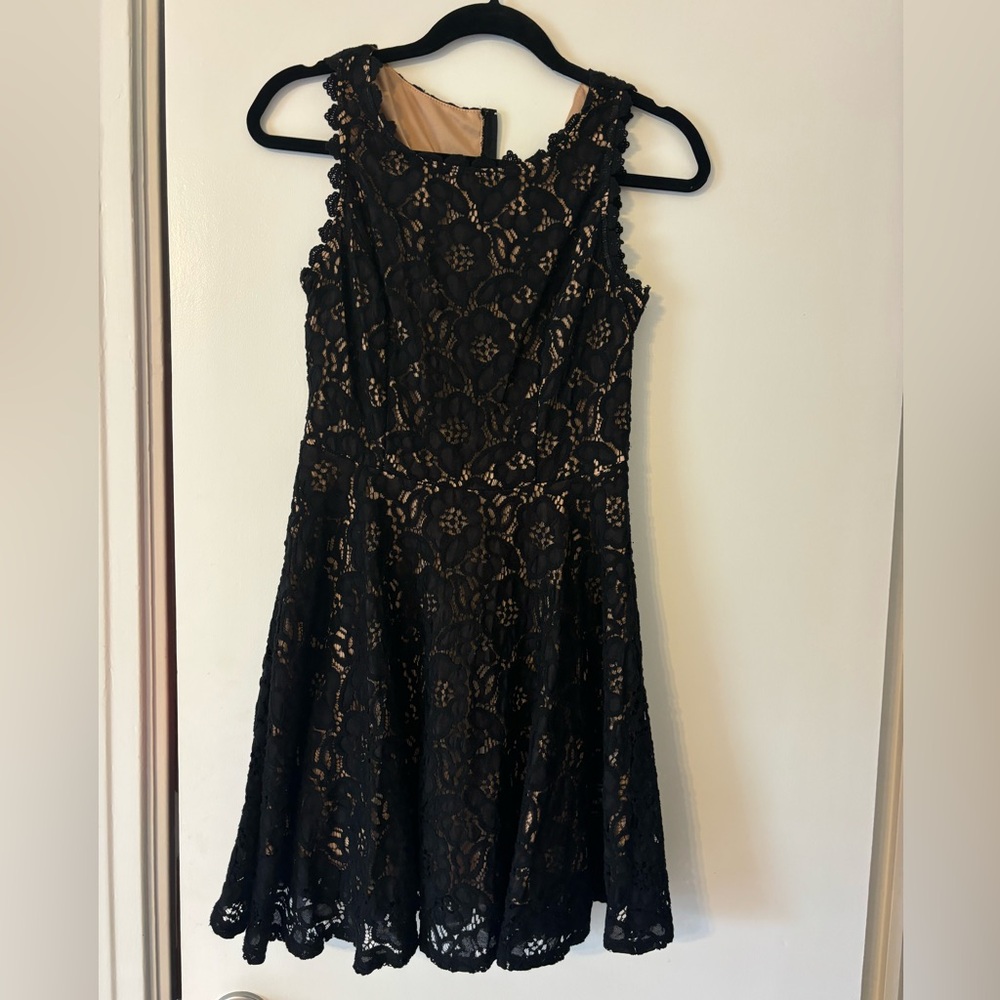 City Studio Black Lace Dress